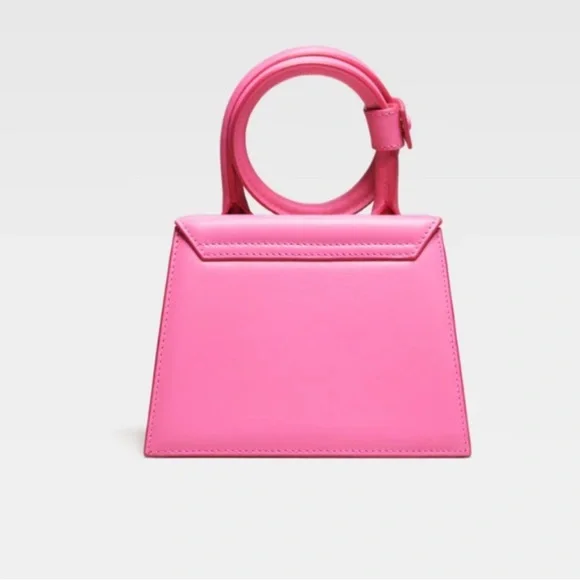 Jacquemus La Chiquita Noued Leather Logo Top Handle Bag